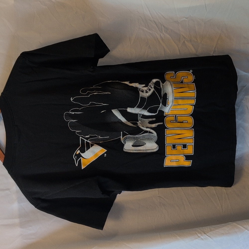 Vintage Home Team 90s NHL Pittsburgh Penguins Breakout T-shirt Size Medium - Picture 2 of 12